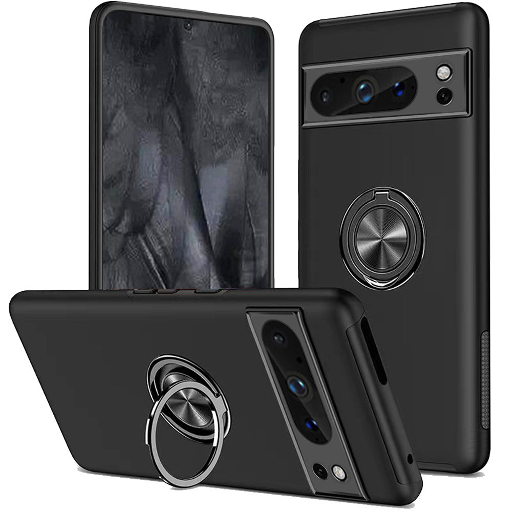 Étui hybride magnétique avec anneau invisible pour Google Pixel 8A Étui hybride magnétique avec anneau invisible pour Google Pixel 8A
